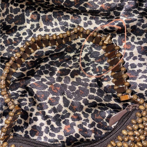 Wood Beaded Mini Bag - Picture 8 of 14